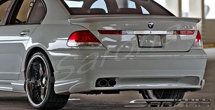 Custom BMW 7 Series  Sedan Rear Lip/Diffuser (2002 - 2005) - $690.00 (Part #BM-008-RA)
